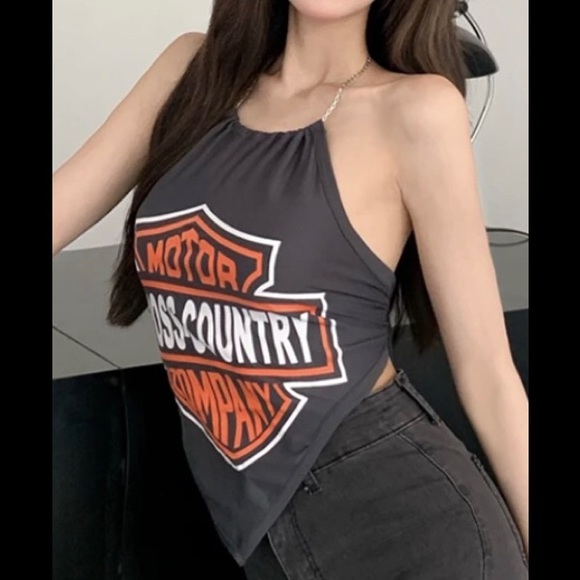 🏍 🏍🏍 Chain Neck Back Tie Cami Top🏍🏍🏍 - Picture 8 of 8